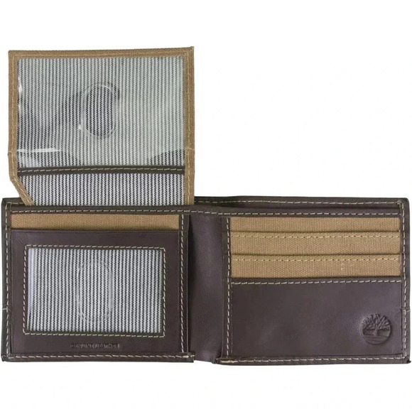 Timberland  Men's Baseline Canvas Passcase-Khaki - Picture 3 of 5